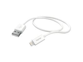 Hama Basic Line Charging/Data Cable - Lightning-kabel - Lightning hann til USB hann - 1 m - hvit