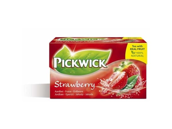 Te, Pickwick, Jordgubb, 20-pack
