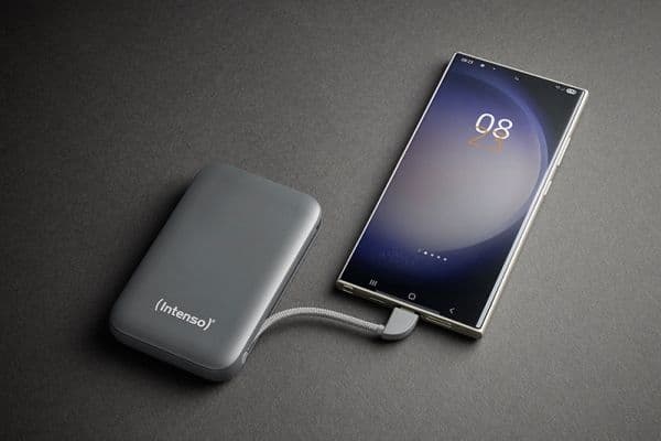 Intenso S10000, 10000 mAh, Lithium Polymer (LiPo), Grå