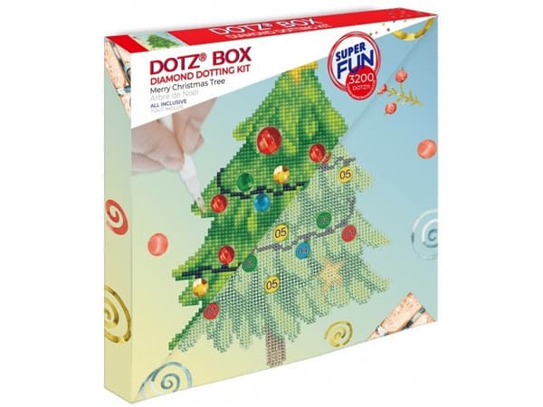 DIAMOND DOTZ DIAMOND DOTZ DOTZ BOX MERRY CHRISTMAS TREE