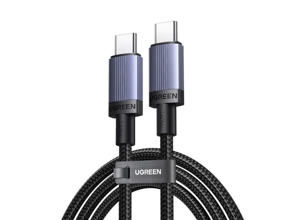 USB-kabel Ugreen USB-C till USB-C 2 m svart/grå (6941876269082)