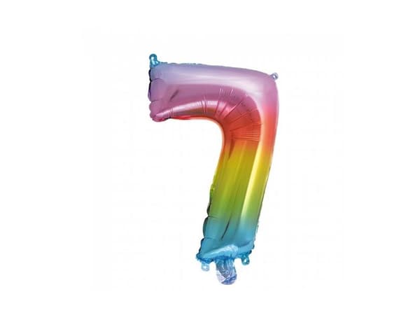 Folie tal ballon 7 regnbue, 41 cm