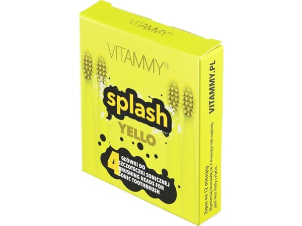 Vitammy utskiftbare hoder til sonisk tannbørste Splash 4 stk.