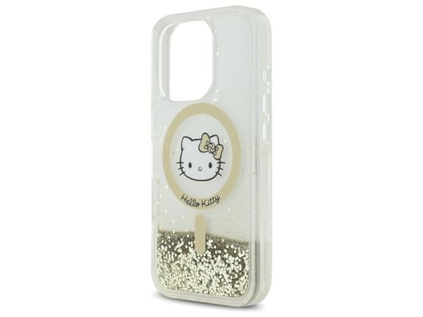 Hello Kitty Liquid Glitter Fever MagSafe-deksel iPhone 16 Pro Max - gull