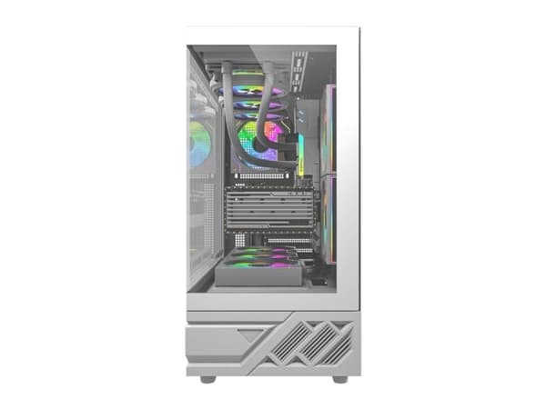 Darkflash DS950 kabinett hvit + 6 vifter