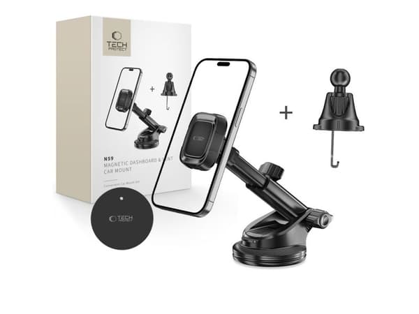 TECH-PROTECT N59 MAGNETIC DASHBOARD & VENT CAR MOUNT BLACK standard