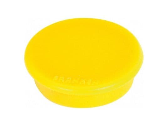 FRANKEN - Magnet - 3,8 cm diameter - gul (paket om 10)
