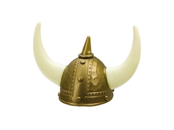 Vikingehjelm med horn