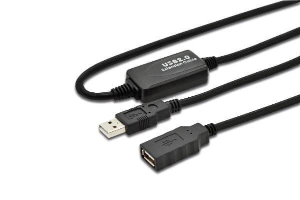 DIGITUS DA-73100-1 - USB forlængerkabel - USB (hun) til USB (han) - USB 2.0 - USB 2.0 - 10 m