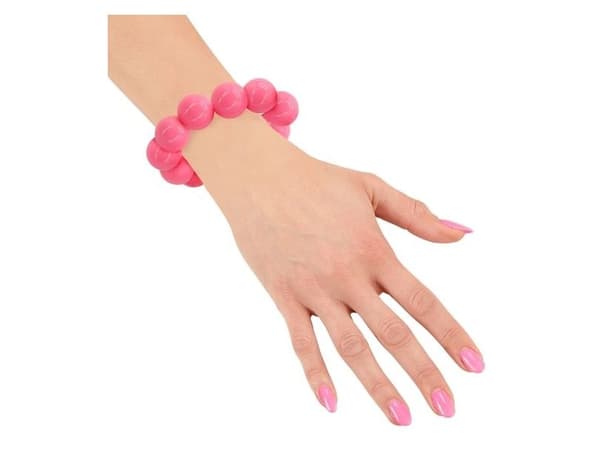 Pink perlearmbånd