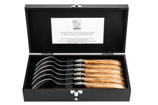 Laguiole Skedar Olivträ SET 6 SdV