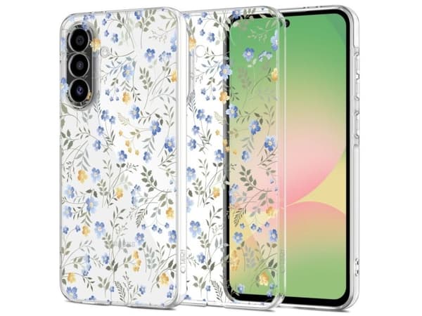 Spigen TECH-PROTECT FlexAir mobilskal till Galaxy A56 5G Spring Flowers