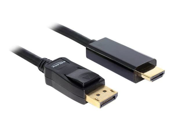 Delock - Adapterkabel - DisplayPort han til HDMI han - 3 m