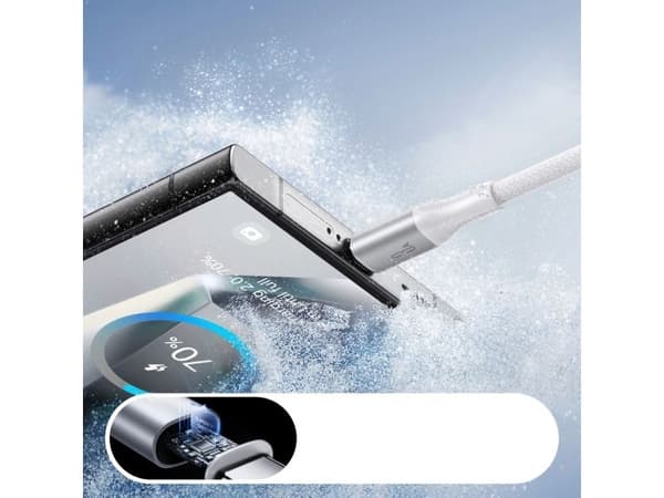 Kabel Joyroom S-A28 Flash Series 3A USB-A til USB-C 1 m hvit