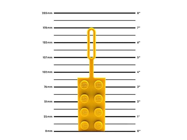LEGO Task Mark, keltainen 2x4 tiili