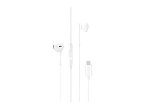 Huawei CM33 - Ørepropper med mikrofon - i øret - kablet - USB-C - hvit