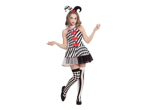 Harlekin-maskeraddräkt