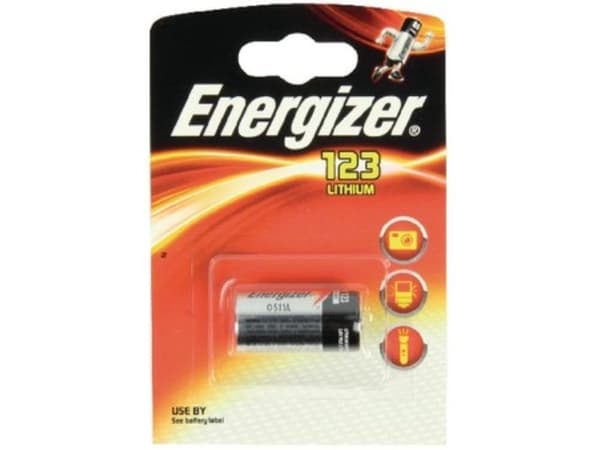 Batteri Energizer Lithium CR123, 3V