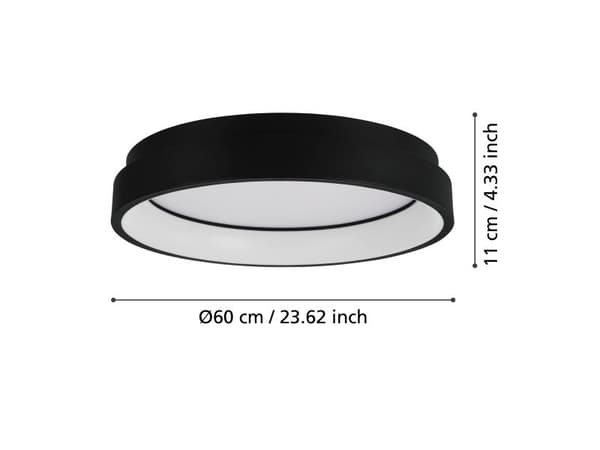 EGLO CONNECT-Z MARGHERA-Z loftlampe i sort