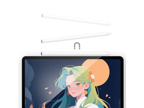 Acefast V2 kapasitativ stylus til iPad med 2 utskiftbare tupper - hvit