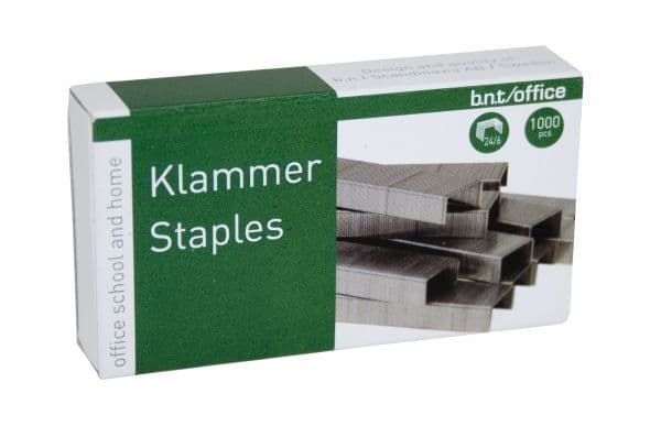 Häftklamrar 24/6, 1000-pack