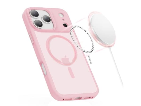 Tech-Protect MagMat MagSafe-etuiet til iPhone 17 Pro Max – rosa