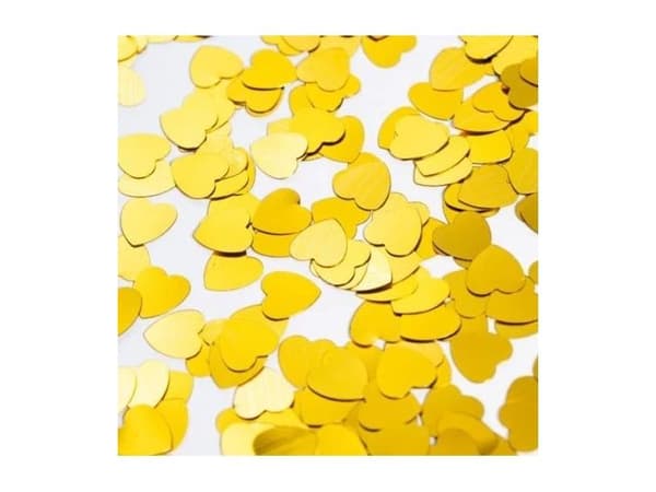 Guld hjerte konfetti