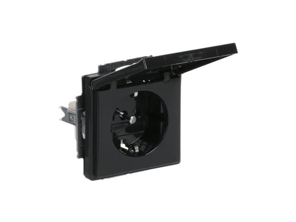 Busch-Jaeger 20 EUK-81, CEE 7/3, 2P+E, Sort, 250 V, 16 A, 63 mm