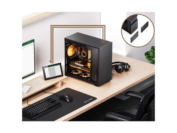 Jonsbo D41 STD - - sidepanel med vindu - USB/lyd