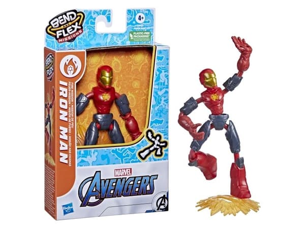 Marvel Avengers Bend and Flex Missions Iron Man Fire Mission