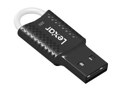 Lexar JumpDrive V40 - USB-flashdrive - 32 GB - USB 2.0 - sort