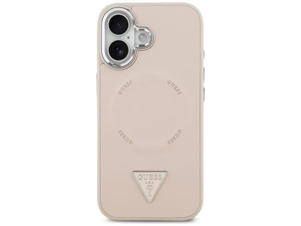 Guess trekantlogo MagSafe-etu til iPhone 17 - Rosa