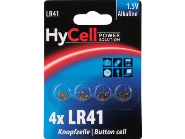 Batteri LR41 K4 1,5V Alkaline knapcelle