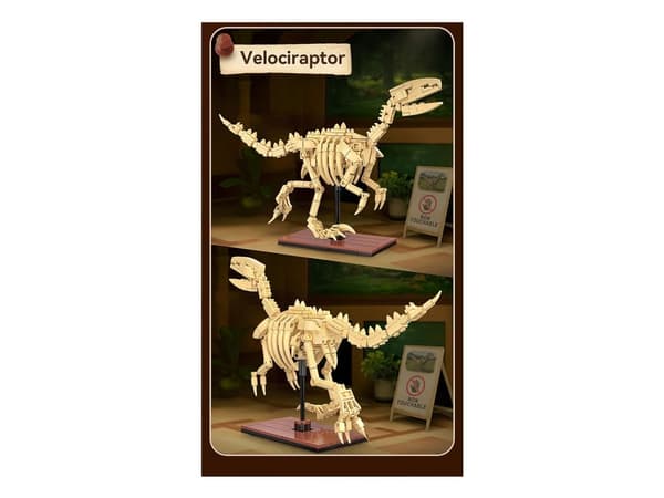 Jamara CaDA Velociraptor Bricks, Byggesett, 8 år, 256 stykker
