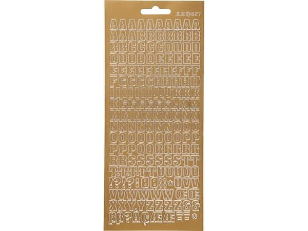 FOCUS STICKERS GOLD LETTERS DESIGN 2