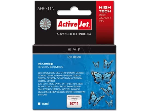 Bläck Activejet AEB-711N / T0711 (svart)