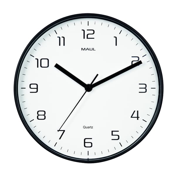 Wall clock, black MAULdrip Ø25 cm Wall clock, black MAULdrip Ø25 cm