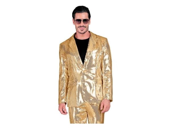 Gul paljettjacka