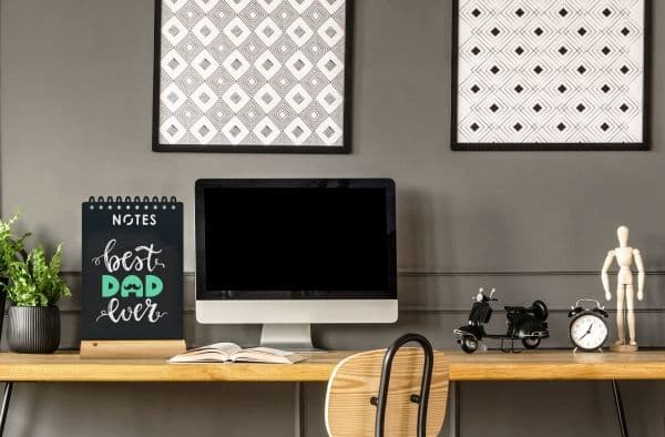 Securit® Silhouette NOTES bordsskylt i svart
