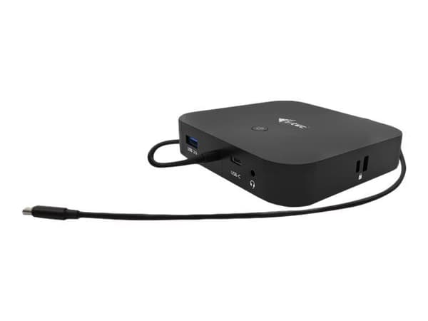 i-Tec - Dokkingstasjon - USB-C 3.1 / Thunderbolt 3 - HDMI, DP++ - 1GbE - 100 watt