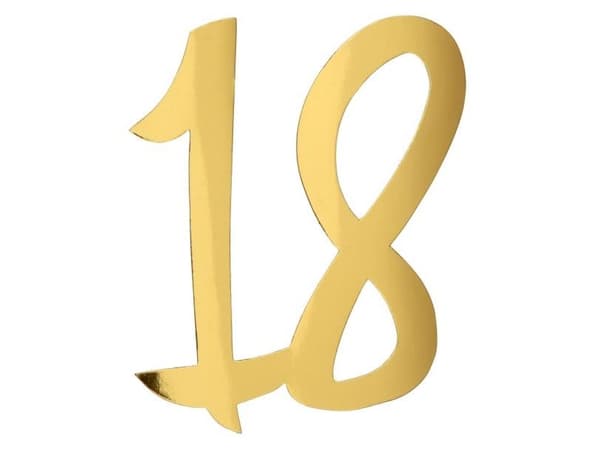 Kullanväriset numerot, 18 vuotta