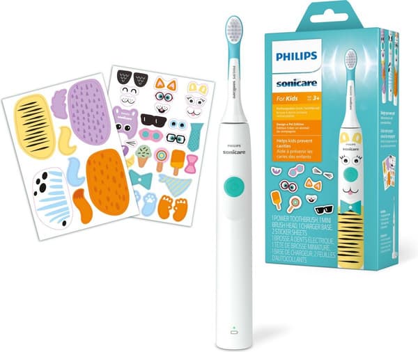 Philips HX3601 eltandborste för barn Design a Pet Edition - Vit