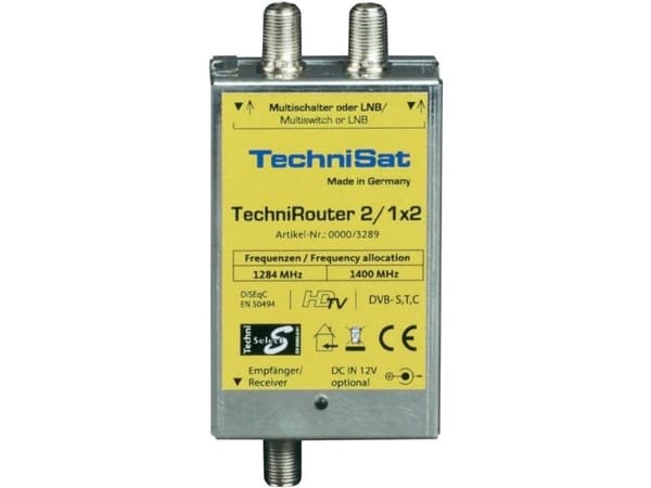 TechniSat TechniRouter Mini 2/1x2, 185 mm, 180 mm, 40 mm, 212 g