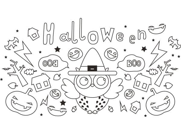 Securit® A2 windoodle Halloween vindue design