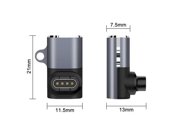 Wozinsky-adapter Wozinsky WAYGS1 USB-C till smartwatch Garmin (grå)
