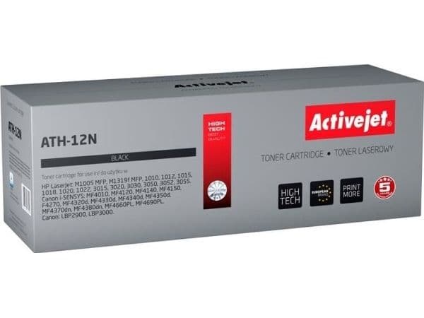 Activejet ATH-12N, 2000 sider, Svart, 1 stykker