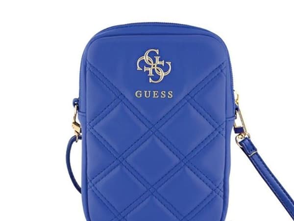 Guess Zip Quilted 4G-väska - blå