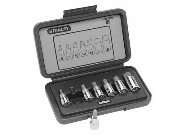 Stanley hex 1/2 "H6 socket set H6-H19 7 pcs (1-89-099)