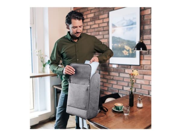 DICOTA Eco Motion - Notebookryggsekk - 13" - 15.6" - lysegrå