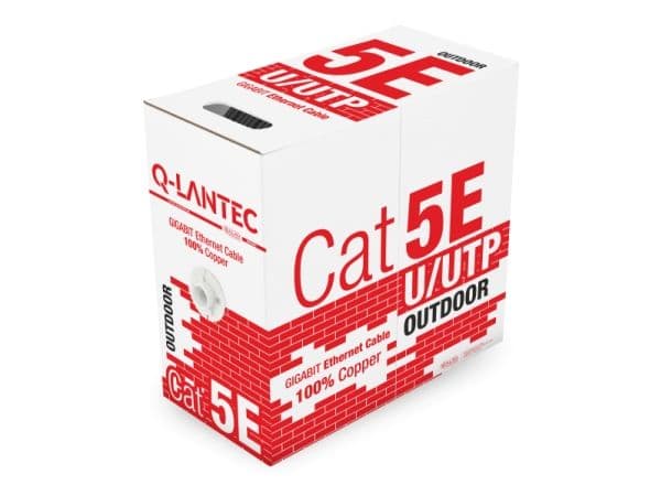 ALANTEC - Bulkkabel - 305 m - UTP - CAT 5e - utomhus, solid - svart